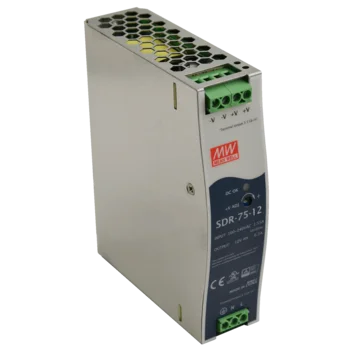 SDR-75-12 Мощный блок питания на DIN-рейку, 12В, 6,3А, 75Вт Mean Well